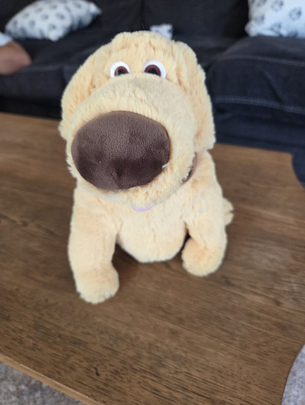 Disney Plush Dog Toy in Light Brown with Dark Brown Nose